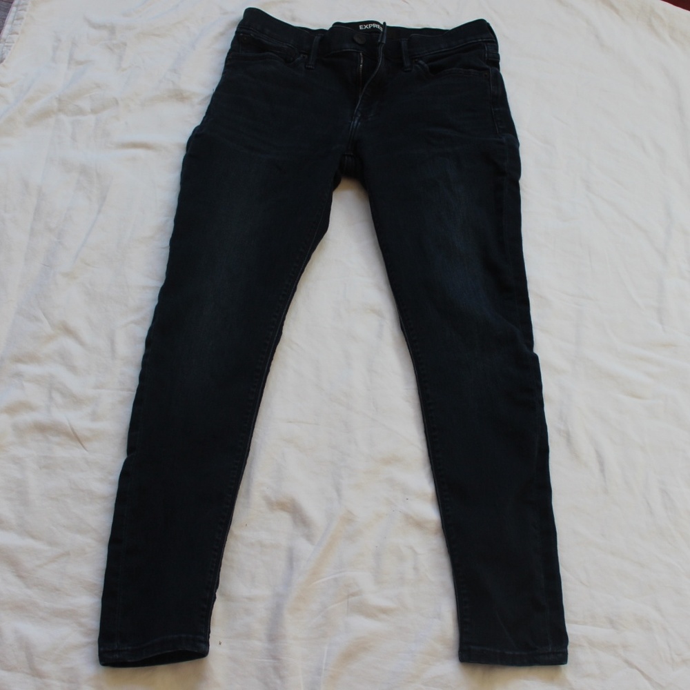Express Women 6S Dark Blue Jean Leggings